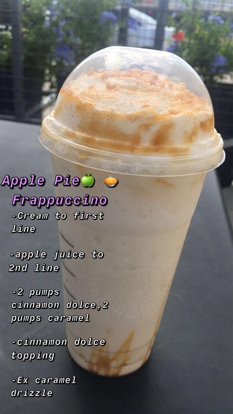 Apple Pie Frap Starbucks Recipes Starbucks Drinks Recipes Coffee