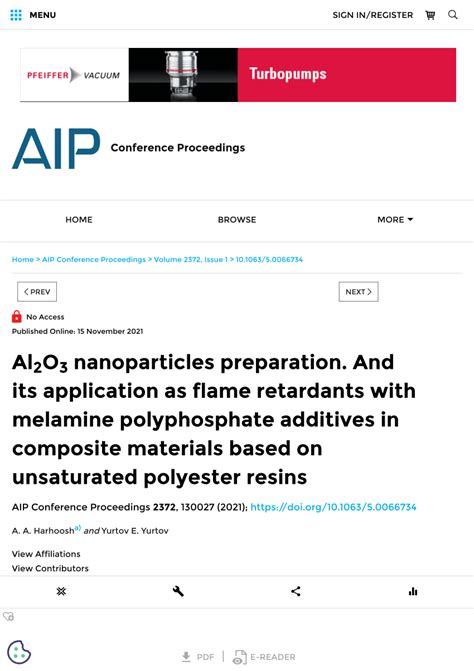 Full Article Al2O3 Nanoparticles Preparation And Its Application As