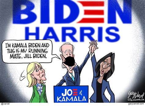 Political Cartoon U.S. Joe Biden Kamala Harris Vice President Gaffe ...