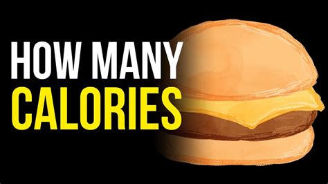 How Many Calories Are In McDonald's Cheeseburger - YouTube