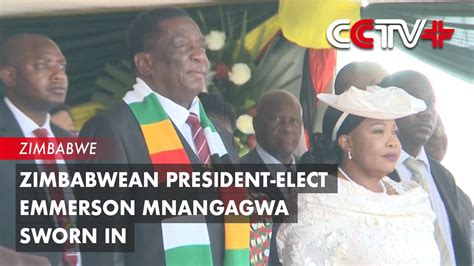 Zimbabwean President Elect Emmerson Mnangagwa Sworn In Youtube