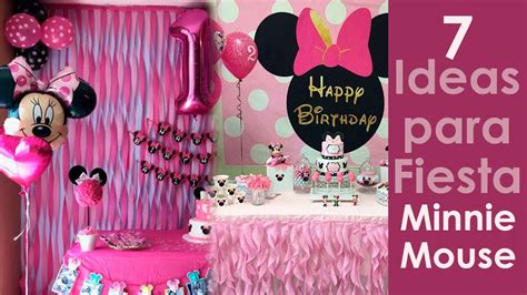 7 Ideas Para Fiesta Minnie Mouse YouTube