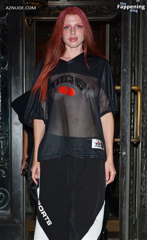 Julia Fox Sexy Flashes Her Hot Tits At The Willy Chavarria Fashion Show In New York City Aznude