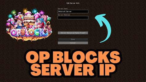 Minecraft Op Blocks Server Ip 2024 Youtube