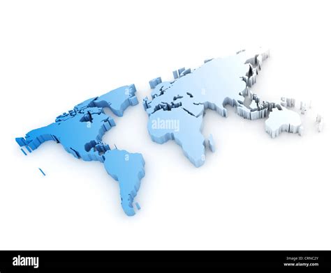 3d World Map Stock Photo Alamy