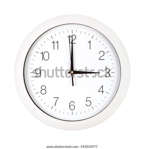 Clock Face Showing Three Oclock Isolated Stock Photo 143033977