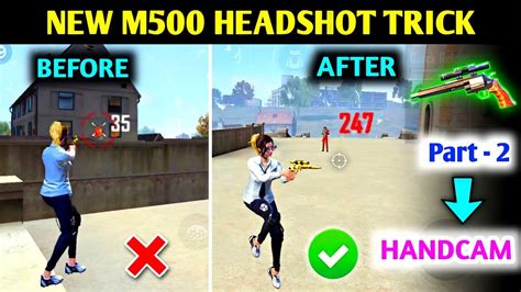 M500 Headshot Trick 🔥 Secret One Tap Headshot Trick M500 Headshot