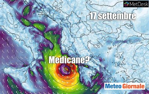 Il Probabile MEDICANE Uragano Mediterraneo Cassilda Fa Paura Meteo