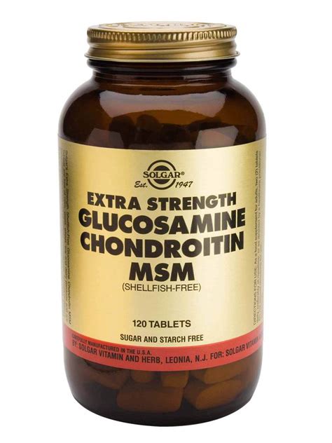 Solgar Glucosamine Msm Chondroitin Extra Strength Tablets