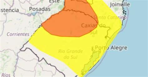 Inmet emite alerta de tempestade para a região Foco RS