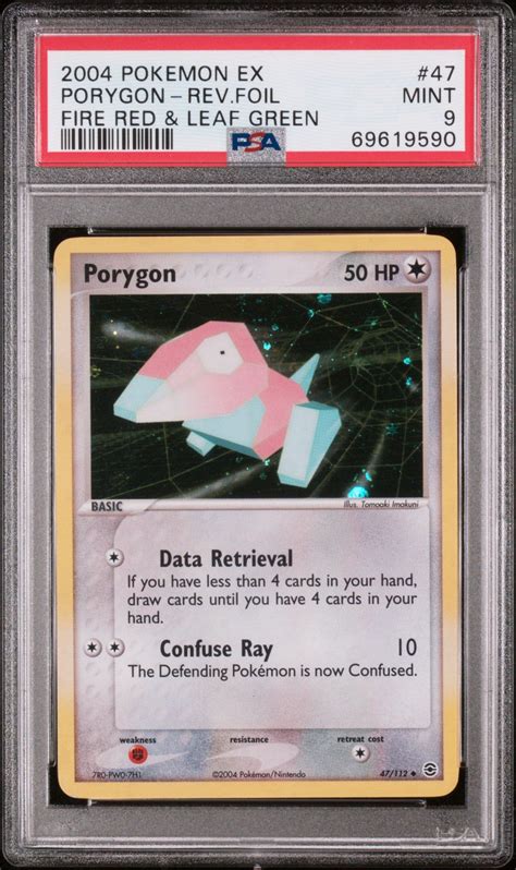 2004 Pokemon Ex Fire Red Leaf Green 47 Porygon Reverse Foil PSA 9