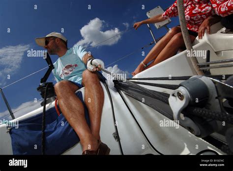 sailing yacht racing Stock Photo - Alamy