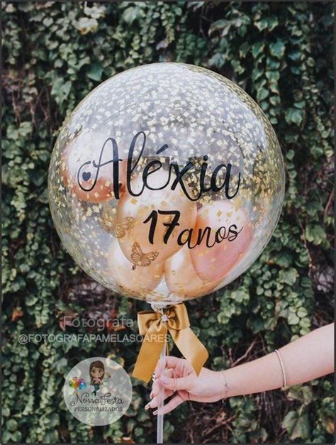 Adesivo Para Bal O Bubble Alexia No Elo Nossa Festa Personalizado