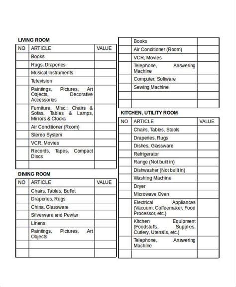 Inventory Examples In Ms Word Ms Excel Pages Charts