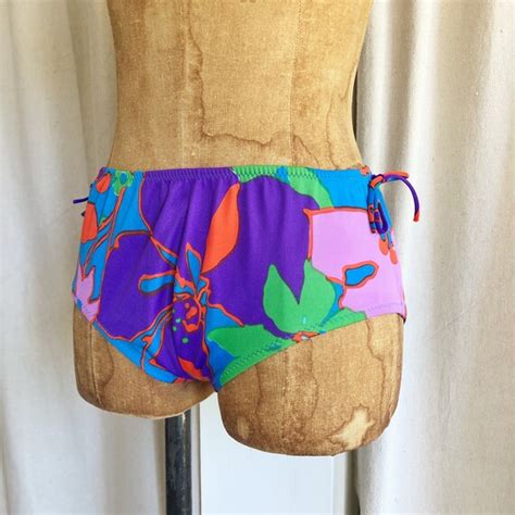 60s Maidenform Psychedelic Bikini Bottoms XS S Gem