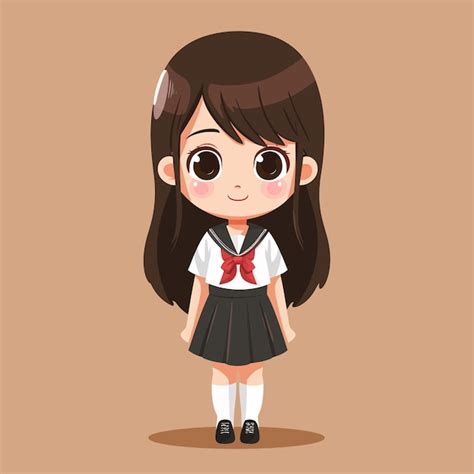 Premium Vector Chibi Girls Vector Illustration