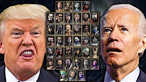 Trump Biden Play Mortal Kombat Youtube