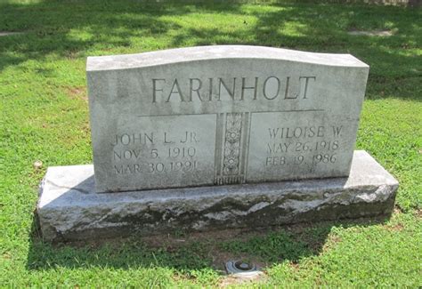 Wilouise W Farinholt 1918 1986 Find A Grave Memorial