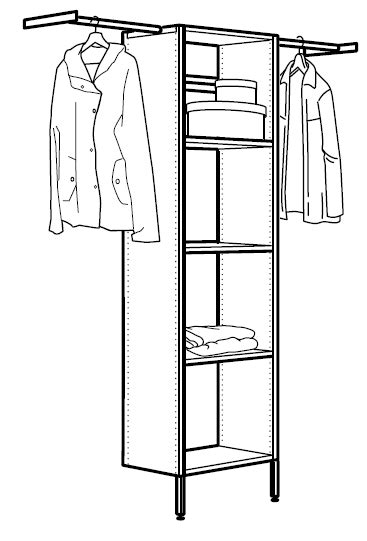 IKEA AURDAL Wardrobe Combination Instruction Manual