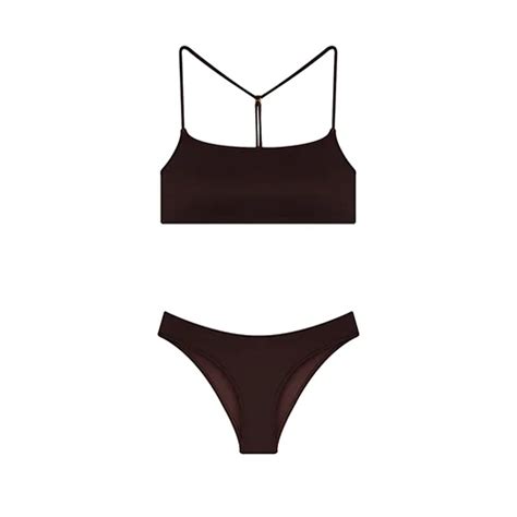 Shikoo Swimwear Brown Valentina Athlete Bikini Set Hipicon