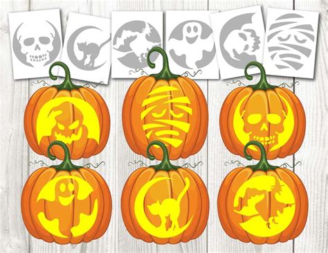 10 Printable Skeleton Pumpkin Stencils Mom Wife Busy Life