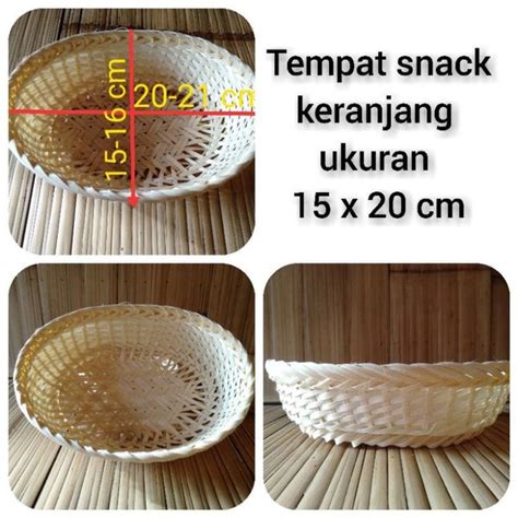 Jual Tempat Snack Keranjang Oval Anyaman Bambu Di Lapak INO COLLECTION