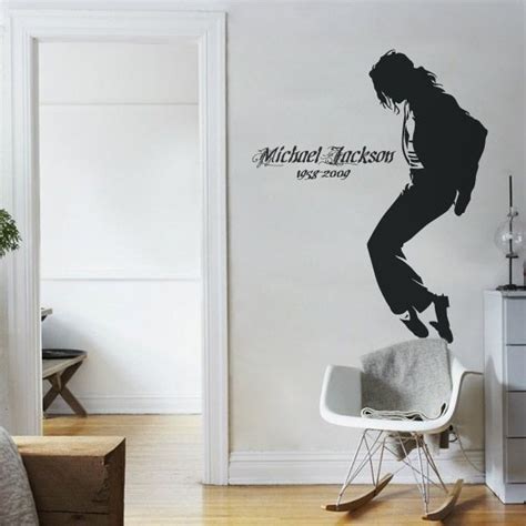 Vinilo De Pared Michael Jackson Con Su Firma