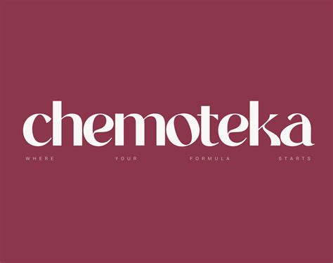 CHEMOTEKA — brand identity on Behance