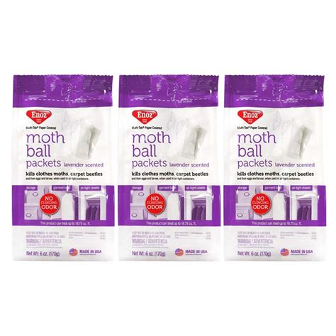 Buy Enoz Lavender Scented Moth Ball Packets Kills Clothes Moths