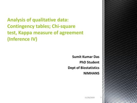 Categorical data analysis | PPT