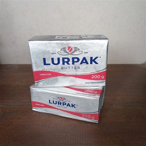 Jual LURPAK UNSALTED BUTTER 200 GR BUTTER UNSALTED LURPAK Shopee