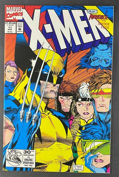 X Men 1991 11 VF 8 5 Classic Iconic Team Cover Jim Lee Cover