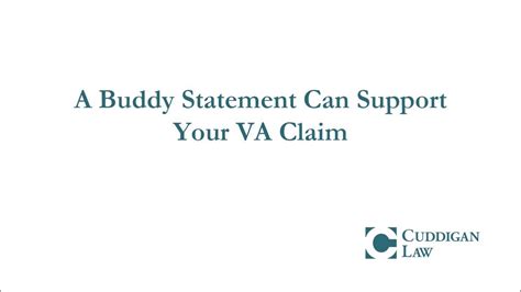 A Buddy Statement Can Help Support Your VA Disability Claim | Cuddigan Law