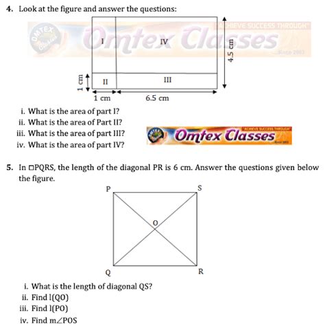 OMTEX CLASSES: Class 7 Maths Board Question Papers 2