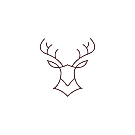 Stag icon logo design illustration 11271565 Vector Art at Vecteezy