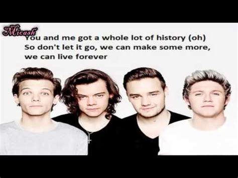 One Direction History Lyrics Youtube