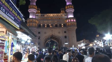 Hyderabadis Go On A Shopping Spree At Charminar S Night Bazaar