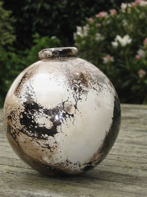 Naked Raku Pottery Vase Tall Raku Pottery White Etsy Israel Artofit