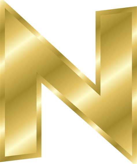 OnlineLabels Clip Art - Effect Letters Alphabet Gold