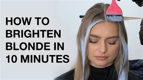 How To Brighten Blonde In 10 Minutes High Impact Balayage Hair