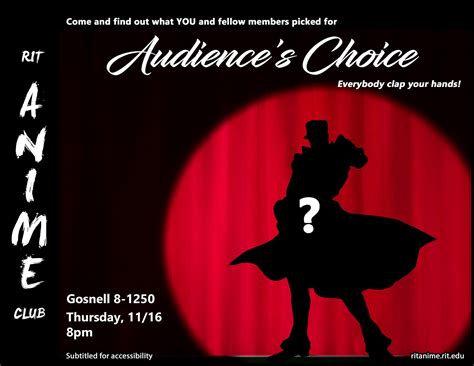 RIT Anime Club - What's behind curtain number 2? It's our...