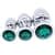 Stainless Steel Metal Anal Plug With Crystal