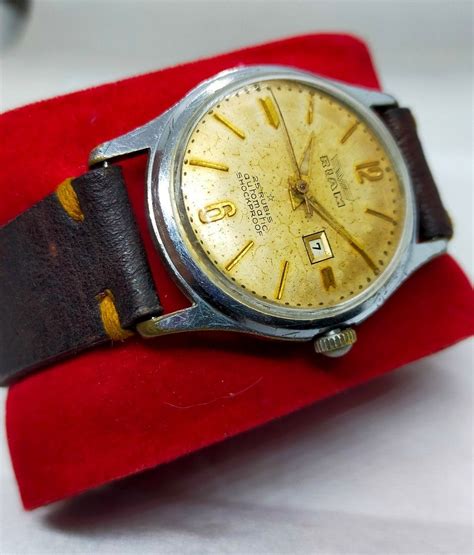 Jam Tangan Riam 25 Jewels Automatic Swiss Vintage Pay Pan Dial Antiques Watches And Jewelry On