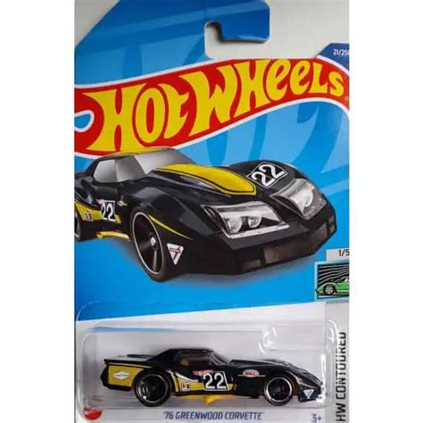 Hot Wheels Contoured 76 Greenwood Corvette Universo Hot Wheels