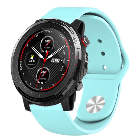 Xiaomi Amazfit Stratos sport band (aqua) - Smartwatchbanden.nl