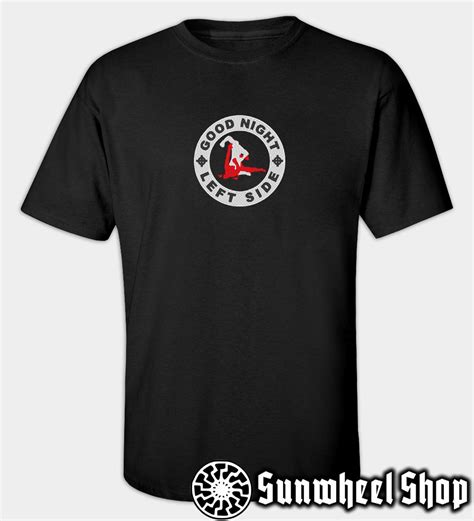 Good Night Left Side Embroidered T-Shirt – Sunwheel Shop