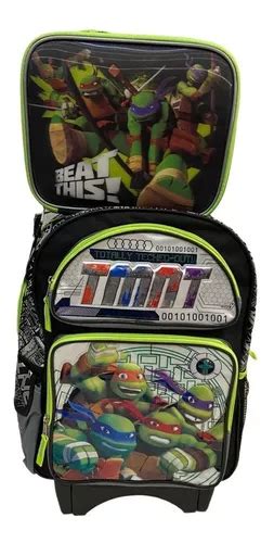 Tortugas Ninja Mochila Llantitas Primaria Tmnt Rafael En Venta En