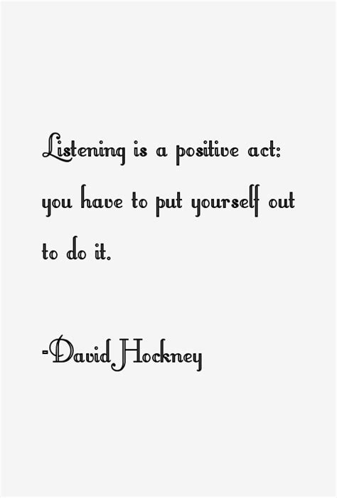 David Hockney Quotes & Sayings