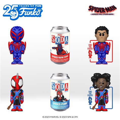 New Spider Man Across The Spider Verse Funko Sodas