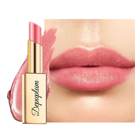 Amazon Depuplum Nude Pink Lipstick Moisturizing For Women Shimmer